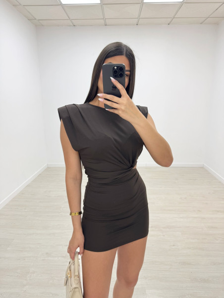 VESTIDO AMALIA MARRÓN
